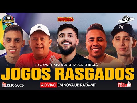 AO VIVO - JOGOS DE NOVA UBIRATÃ - NARRAÇÃO PH SINUCA- 12/10/2025 - #109