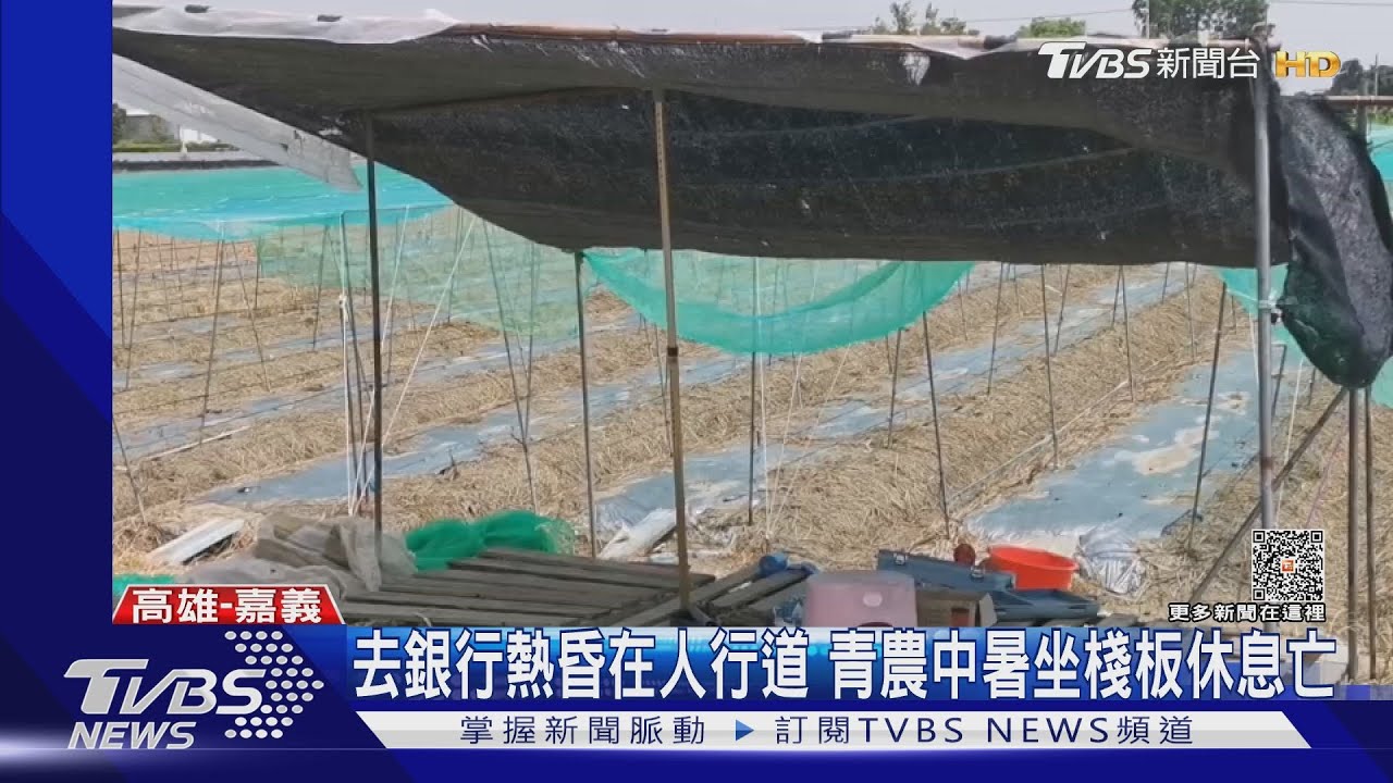 去銀行熱昏在人行道 青農中暑坐棧板休息亡