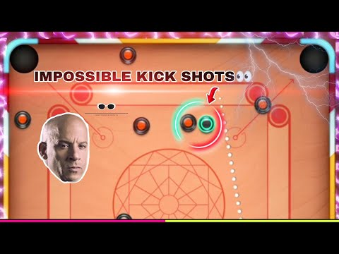 Carrom Pool / Impossible Power Full Kick Shot / Trick Shots / Carrom Gaming miniclip