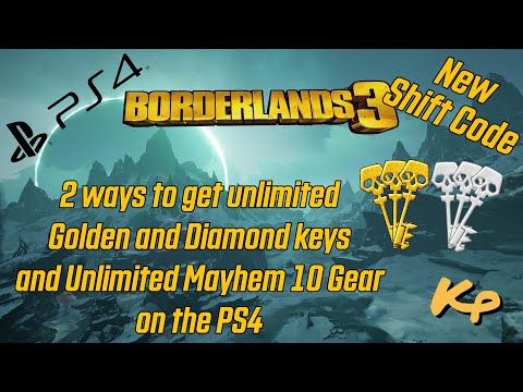 Borderlands 3 - PS4 Unlimited Golden, Diamond Keys, and Mayhem 10 gear exploit
