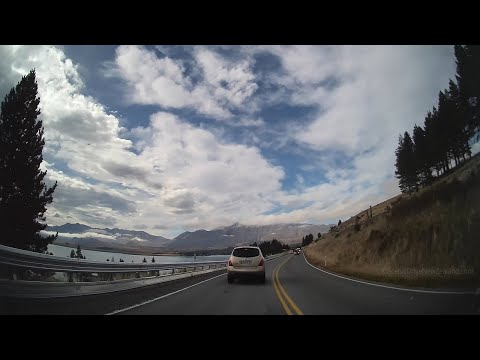 Driving from Twizel to Lake Tekapo | Canterbury | New Zealand | 4K