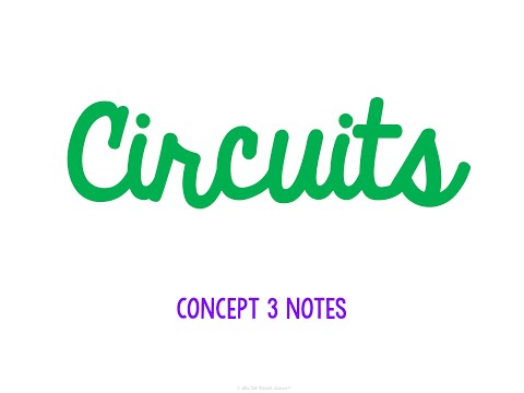 Unit 4 Electricity and Magnetism Concept 3 Notes *UPDATED*