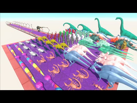 Trap Bridge Steel Tentacle who can pass - Animal Revolt Battle Simulator