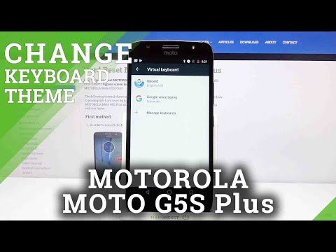 How to Custom Keyboard Theme in Motorola Moto G5S Plus – Manage Keyboard Look