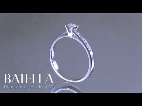 0.25 Carat H SI1 EX Natural Round Diamond Engagement Ring 14k White Gold. Women / RD 00521