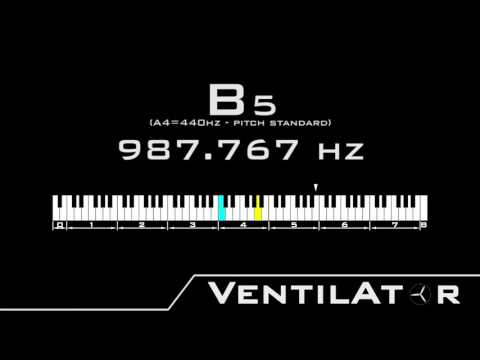 B5 / 987.767hz @A440hz Tone For Instrument Tuning