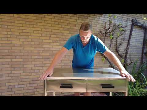 Westerholt Edelstahl Arbeitstisch "Country-Life"