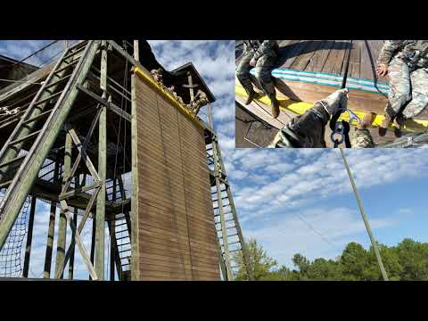 Army Fort Benning Rappelling Eagle Tower First Person GoPro & Regular View 4K 60 FPS