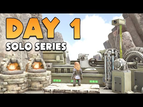 SOLO Claiming My Hidden LAVA Rathole In ARK