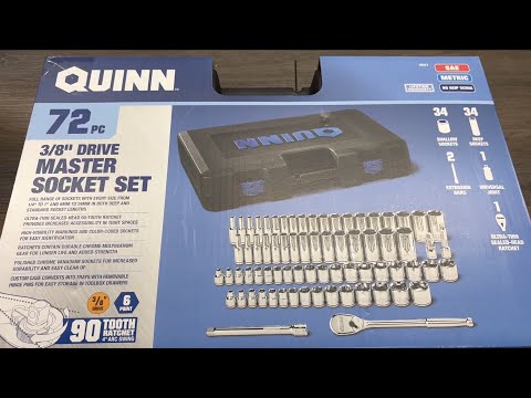 Harbor Freight Quinn No Skip Master 3/8” Socket Set