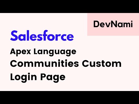 Salesforce Communities How to Customize Login Registration page