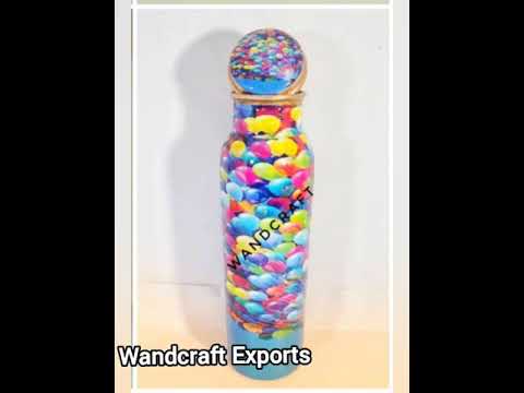 Wandcraft Exports Plain Matt Copper Water Bottle