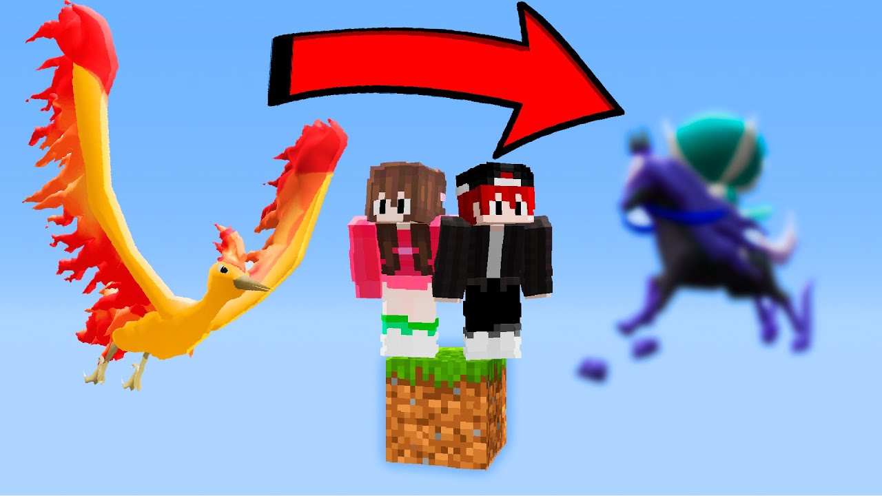 Fizemos Uma Troca em 1 Bloco no Minecraft Pixelmon
