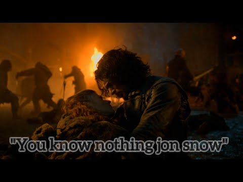"You know nothing Jon snow" | sad scene😢 | game of thrones | ygritte death scene | KNeditz