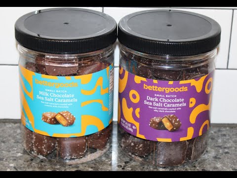 BetterGoods (Walmart) Small Batch Sea Salt Caramels: Milk Chocolate & Dark Chocolate Review