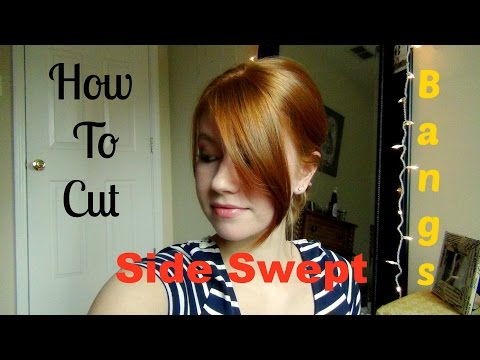 How To Cut Your Own Side Swept Bangs!