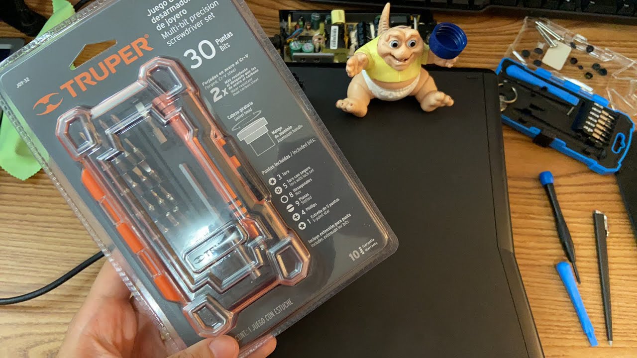 Truper Juego de desarmador de joyero multi bit puntas de precisión y cómo abrirlo