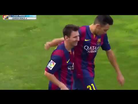 Messi 403 - Messi chip goal with Ray Hudson icing commentary - Vs Rayo LaLiga 2014-15 Away Week-7