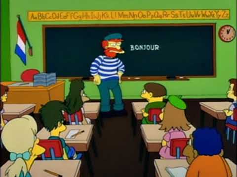 The Simpsons - Groundskeeper Willie teaches french