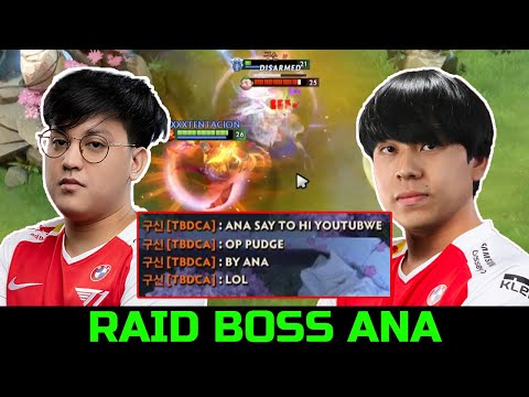 T1.ANA VS KARL - RAID BOSS ON PUDGE CARRY DOTA 2