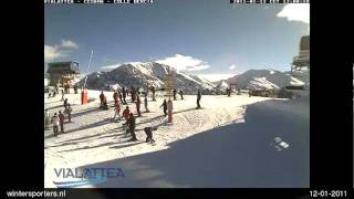 preview picture of video 'Via Lattea Cesana Claviere webcam time lapse 2010-2011'