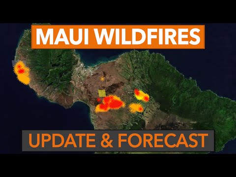 Update and Forecast for the Maui Wildfires