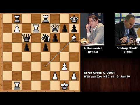 Every Move is a Threat: A Morozevich vs P Nikolic (2000)