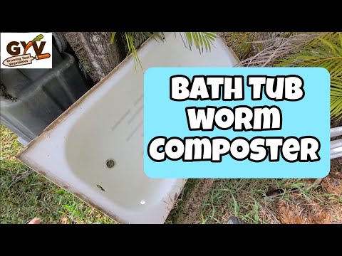 DIY Bath Tub Worm Composter Part 1 #letsgrowfood