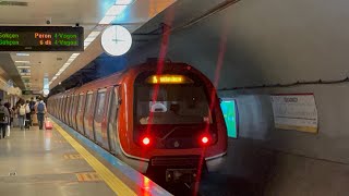 (M4 Line🟣) CAF S3500 Train 6 Departing Kadikoy [Sabiha Gokcen Airport Bound]