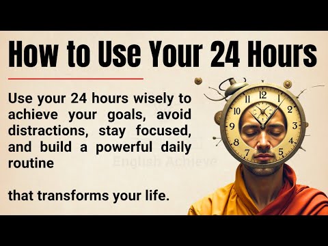 How to Use Your 24 Hours in the Right Way 🔥 || Graded Reader ✅️ || Improve Your English & Mindset