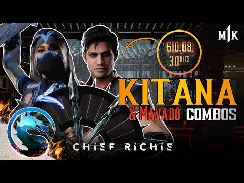 Easy & ADVANCED Kitana (Mavado Kameo) Combos Tutorial - Mortal Kombat 1