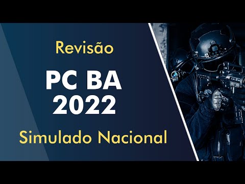 PC BA 2022 - Revisão Simulado Nacional - Investigador e Escrivão - AlfaCon