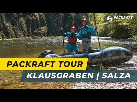 Packraft Tour Klausgraben, Salza im Packraft-Kanu Alpacka Oryx (2021)