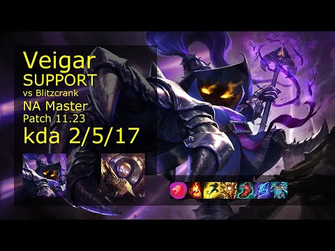Rank 3 NA Veigar: Support vs Blitzcrank