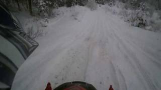 preview picture of video 'Snowmobile cross, my first training in Estonia'