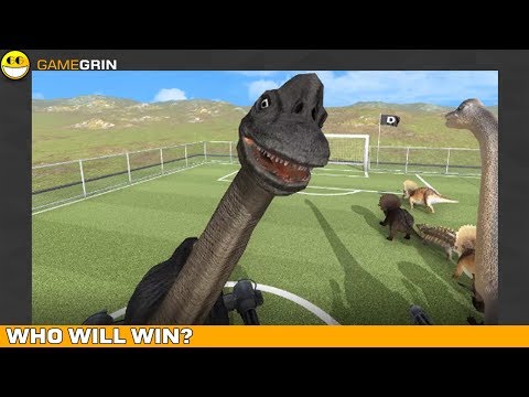 Dinosaurs vs Dinosaurs - Soccer -  Who will win - Beast Battle SImulator