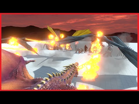 5x DRAGONS VS 4x FACTIONS - ANIMAL REVOLT BATTLE SIMULATOR