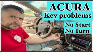 HOW TO FIX A HONDA ACURA KEY STUCK IN THE IGNITION AND PROBLEM STARTING WITHOUT GOING TO THE DEALER.