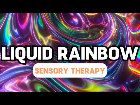 Rainbow Curls with Relaxing Music || Autism ADHD Sensory Therapy