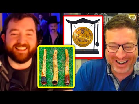 Woody & Taylor's Hilarious Stream Instruments (Gong and Didgeridoo) | PKA