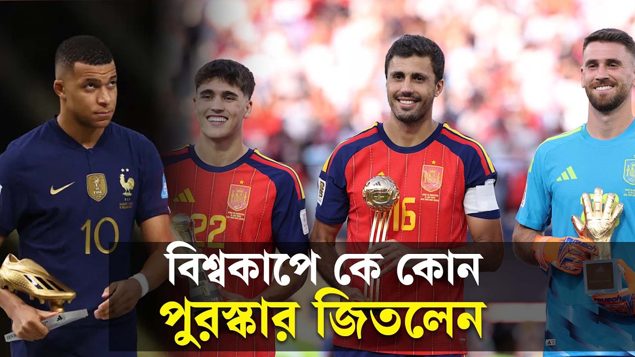 গোল্ডেন বুট-বল-গ্লাভস, বিশ্বকাপে কে কোন পুরস্কার জিতলেন গোল্ডেন বুট-বল-গ্লাভস, বিশ্বকাপে কে কোন পুরস্কার জিতলেন