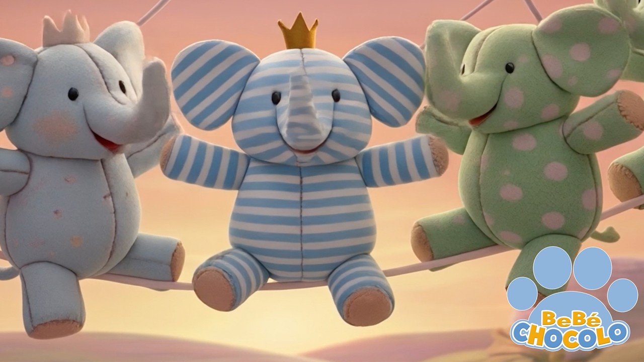 🐘10 ELEFANTES 🐶 BEBÉ CHOCOLO | CANCIONES INFANTILES | MÚSICA PARA JUGAR ♫ #cancionesinfantiles