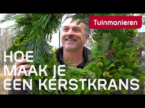 Kerstkrans maken, deel 1. Hoe maak je een krans..