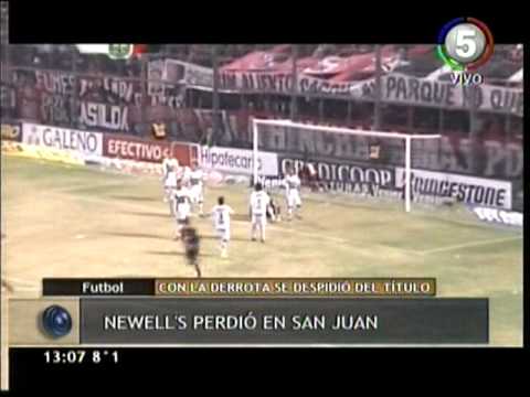 Resumen Newell´s San Martín de San Juan fecha 18 primera división