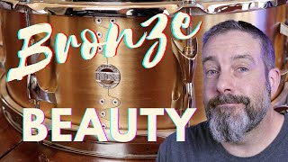 Video thumbnail for Snare Drum Review -- INDe Drum Lab's Kalamazoo Bronze Snare Drum by DrumDotPizza