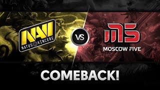 Comeback by Na`Vi vs M5 @ The Summit 2