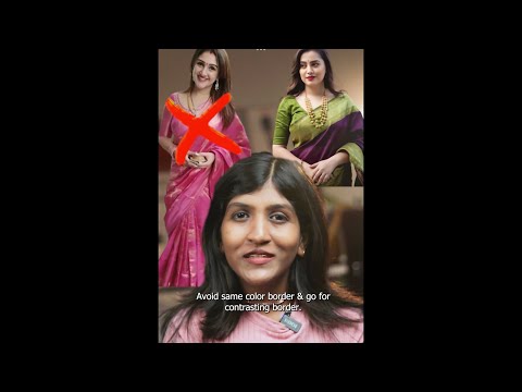 Plus size women saree tips to look elegant | Saree tips | #youtubeshort