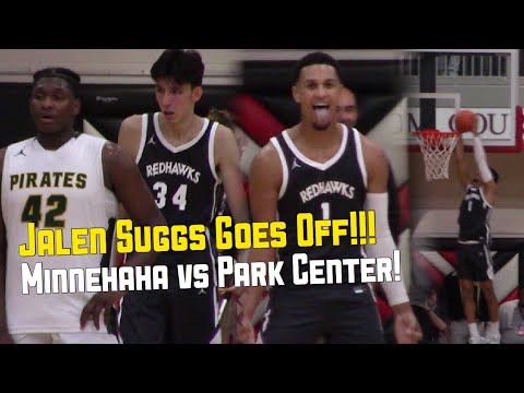 Jalen Suggs PUTS ON A SHOW FOR SOLD OUT CROWD! Minnehaha vs Park Center Full Game Highlights!