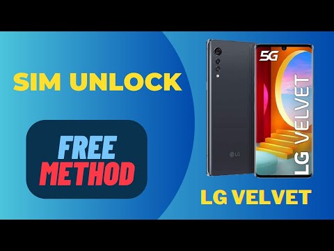 LG Velvet Unlock Code LG Velvet Network Unlock LG Velvet Carrier
