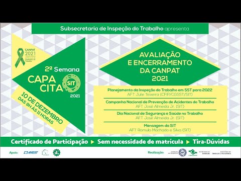 2ª Semana Capacita SIT 2021 - 10 de dezembro 9h